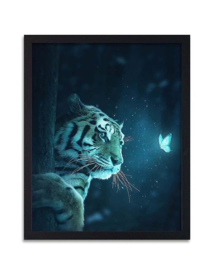 Poster Tiger and magic night