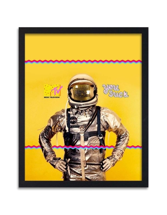 Poster Astronaut on yellow...