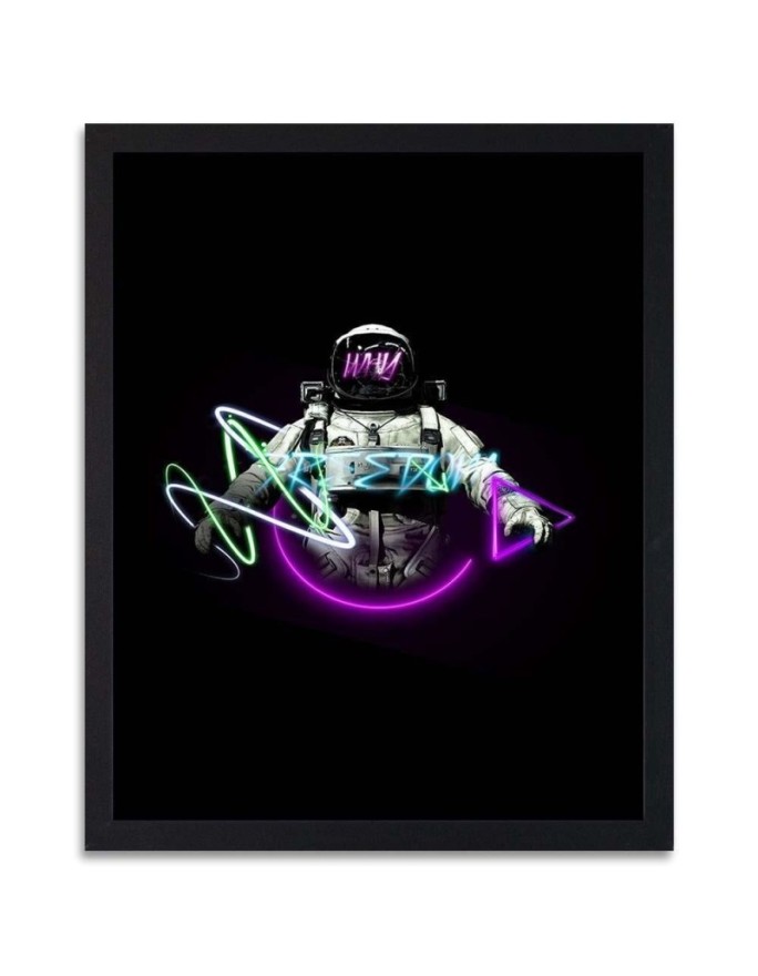 Poster Astronaut in neon...
