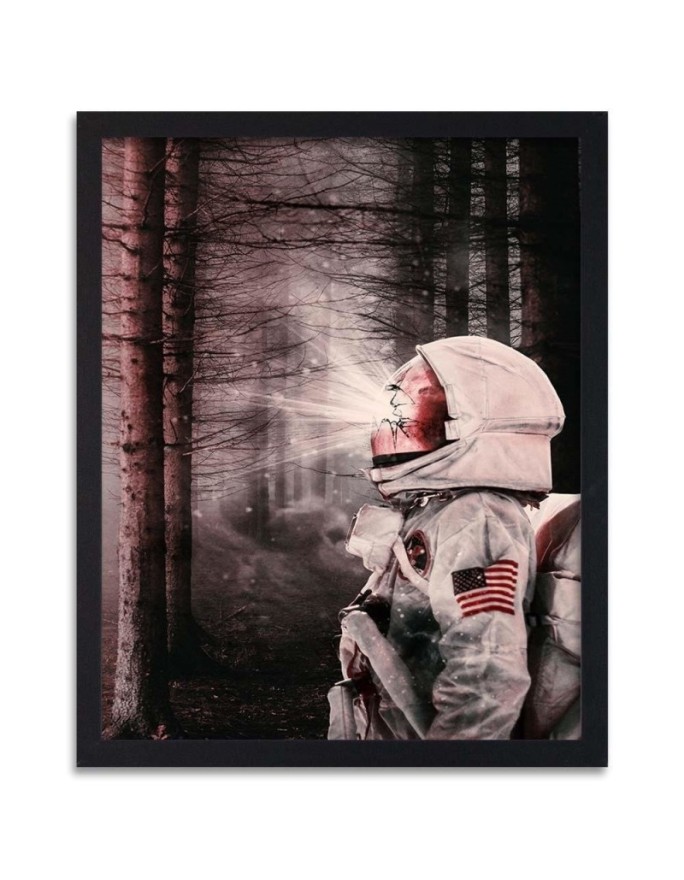 Poster Astronaut in a dark...