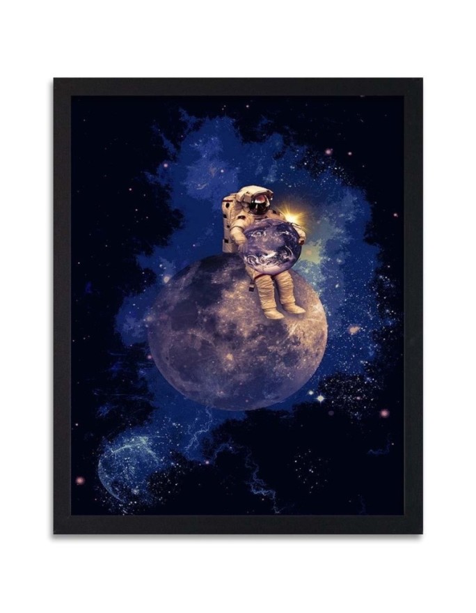 Poster Astronaut on the moon