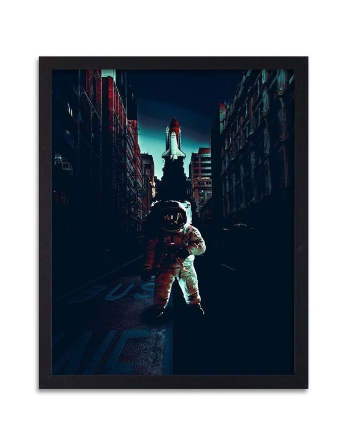 Poster Astronaut in a dark...