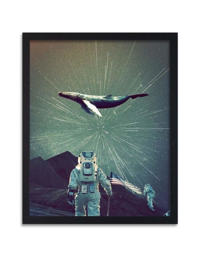 Poster Astronaut and whale...