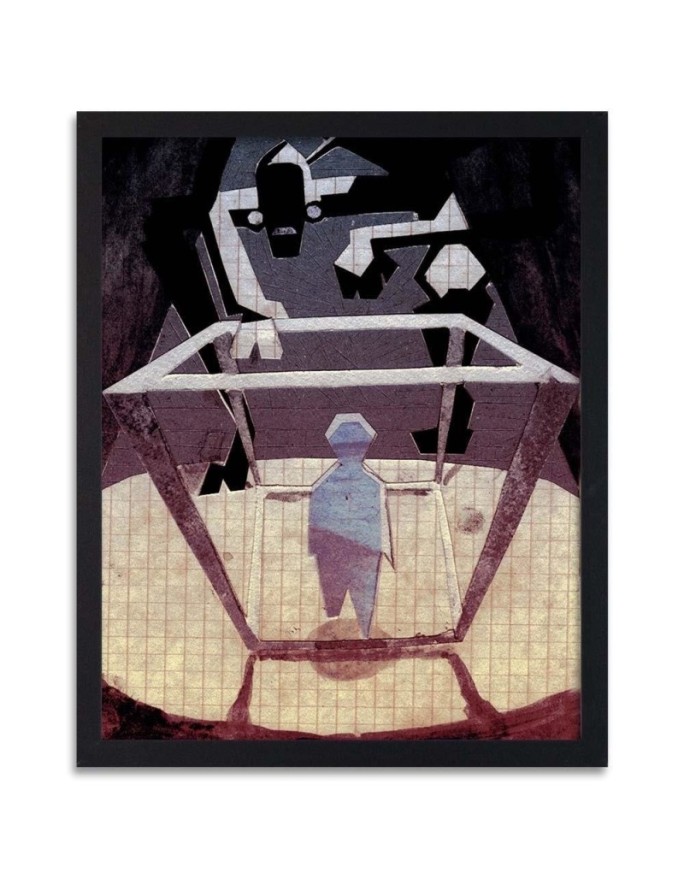 Poster Man in a cage