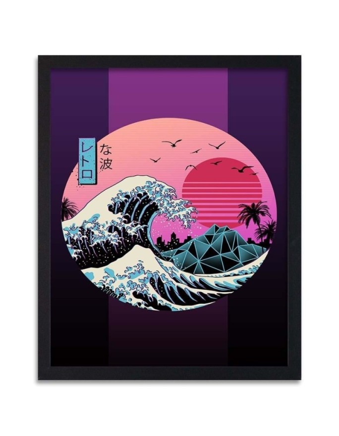 Poster Waves and birds