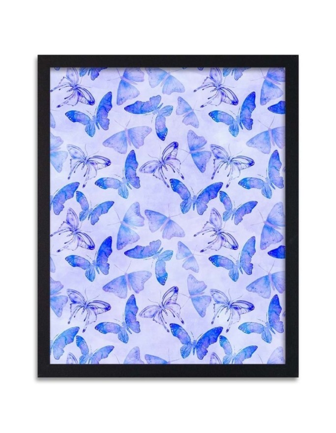 Poster Blue butterflies