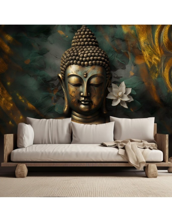 Modern living room wall mural - Buddha orient zen abstraction | FEEBY