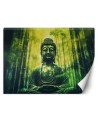 Modern living room wall mural - Buddha and bamboos zen AI | FEEBY