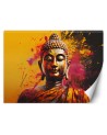 Modern living room wall mural - Buddha on abstract background | FEEBY