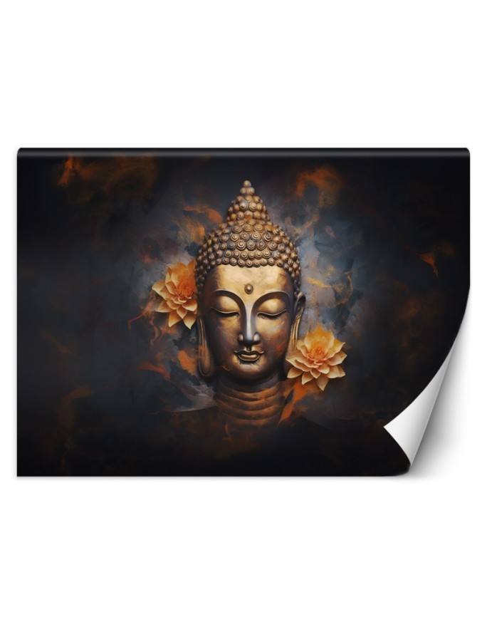 Modern wall mural - Gold Buddha 3D abstract | FEEBY