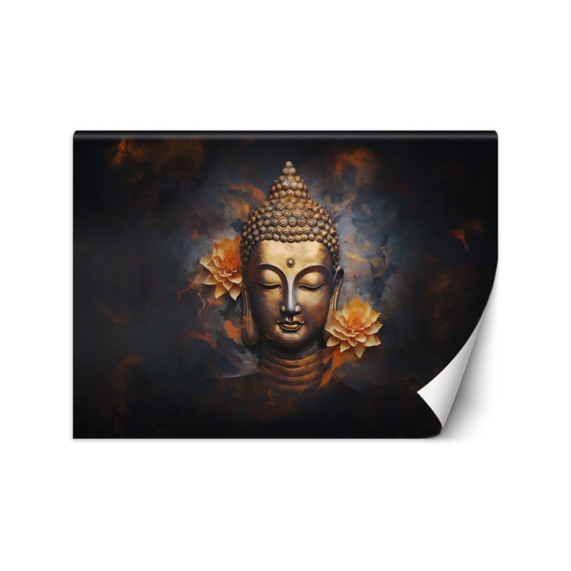 Modern wall mural - Gold Buddha 3D abstract | FEEBY