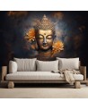 Modern wall mural - Gold Buddha 3D abstract | FEEBY
