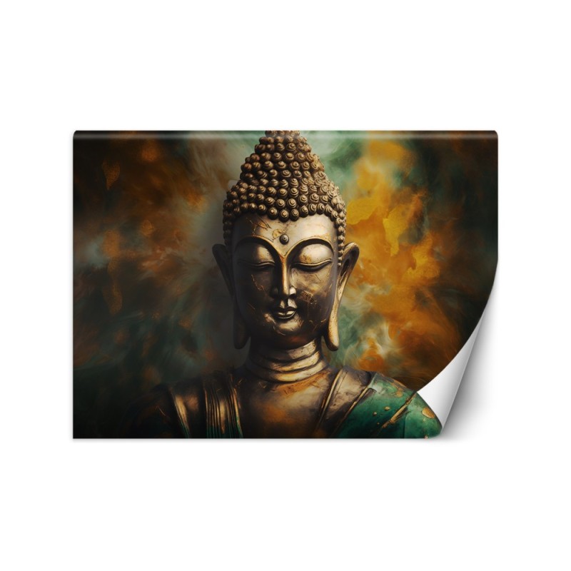 Modern wall mural - Buddha statue AI abstraction | FEEBY