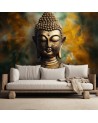 Modern wall mural - Buddha statue AI abstraction | FEEBY