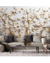 3D wall mural - Gold leaf tree | FEEBY
