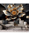 3D wall mural - Golden flower abstract | FEEBY