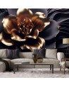 3D wall mural - AI Golden flower | FEEBY