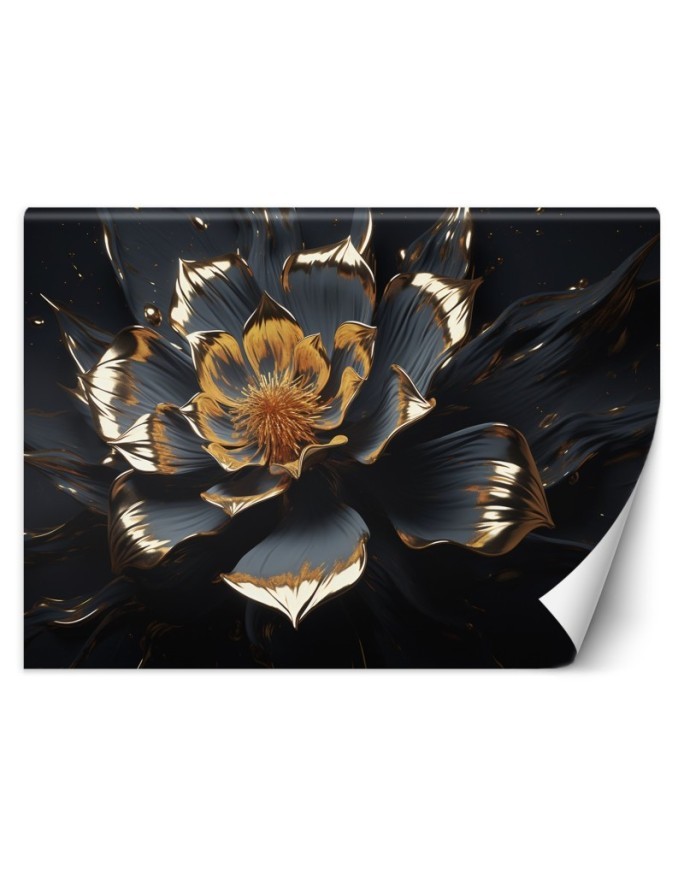 Modern living room wall mural - Abstract glamour flower | FEEBY