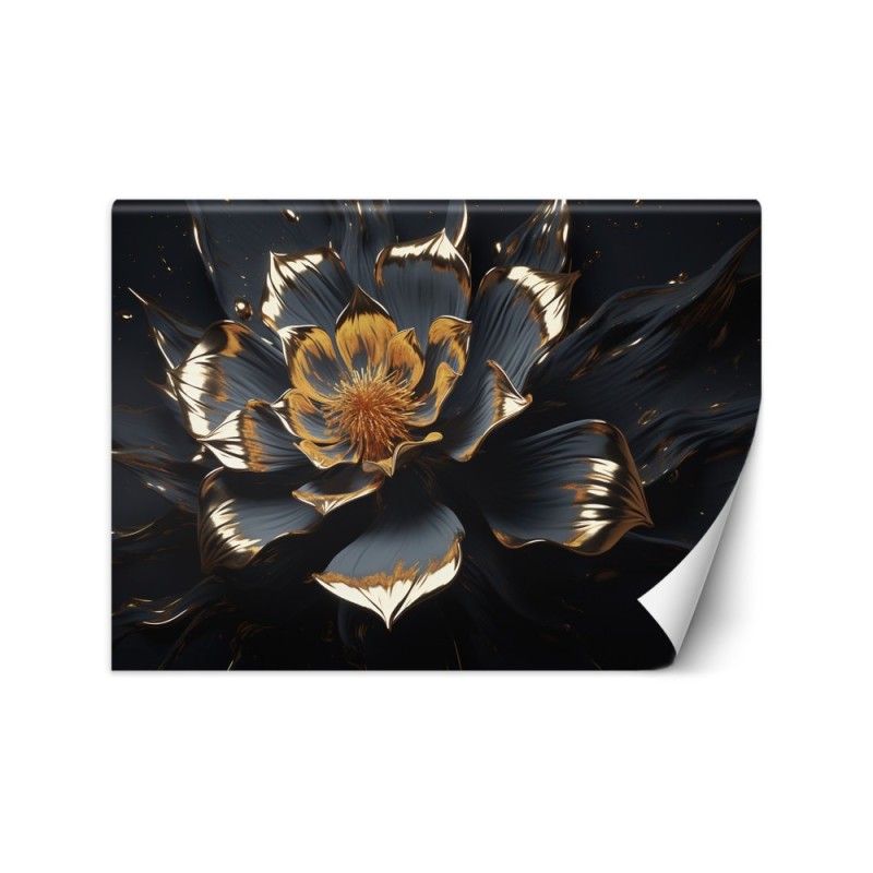 Modern living room wall mural - Abstract glamour flower | FEEBY