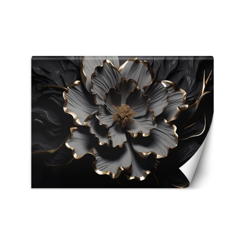 3D wall mural - Dark lotus flower | FEEBY
