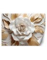 3D wall mural - Golden lotus flower | FEEBY