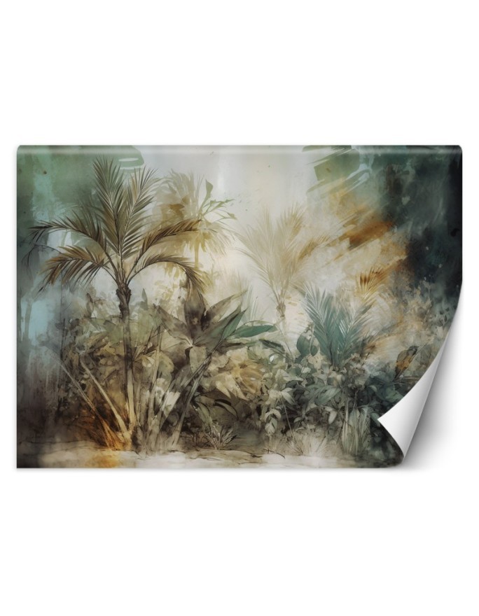 Modern wall mural - Palm trees in a rainforest | FEEBY