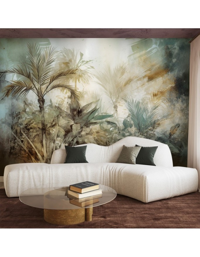 Modern wall mural - Palm trees in a rainforest | FEEBY