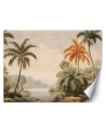 Wall mural - Tropical palm trees by the river | FEEBY