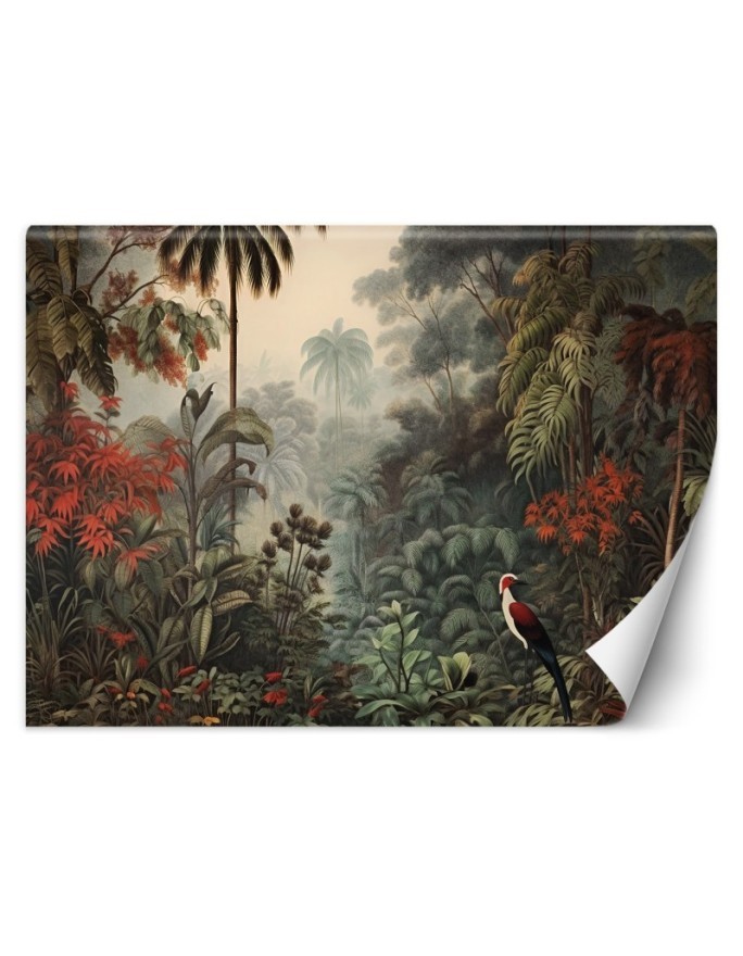 Modern living room wall mural - Plants in a tropical jungle | FEEBY