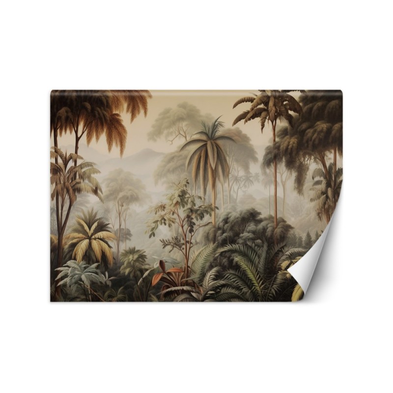 Living room wall mural - Tropical forest | FEEBY