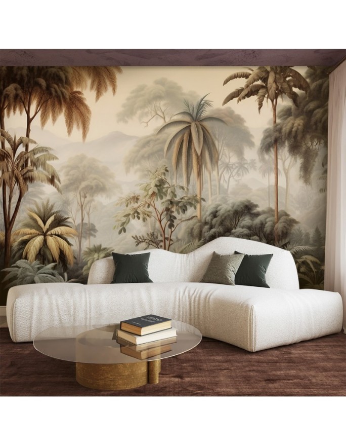 Living room wall mural - Tropical forest | FEEBY