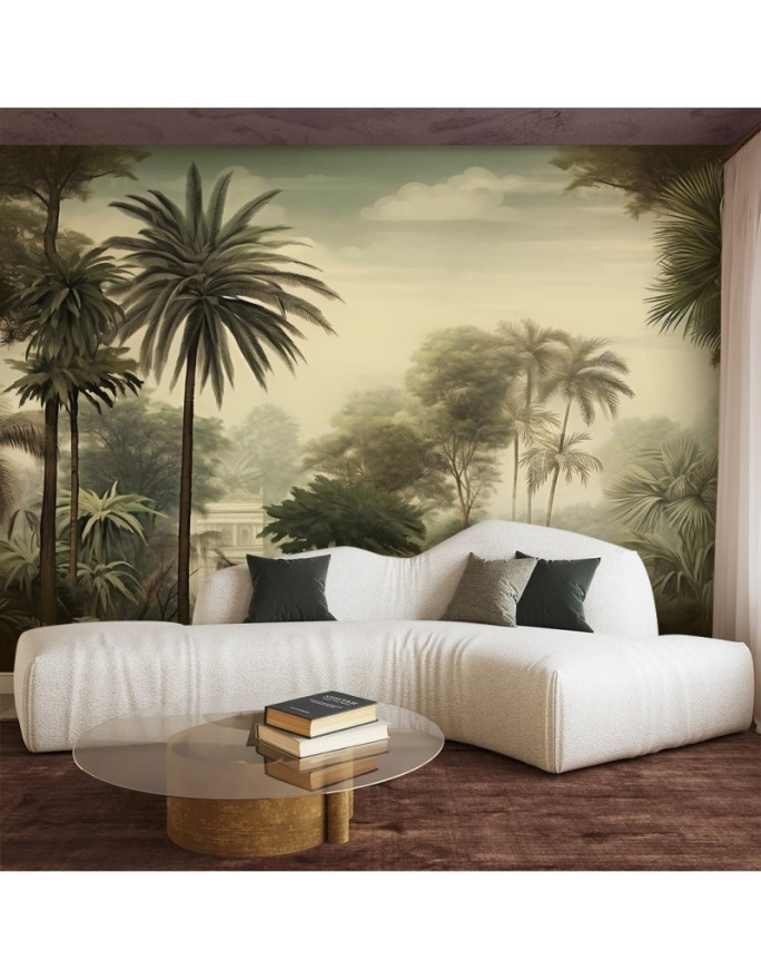 Wall mural - Exotic trees and palm trees landscape| FEEBY