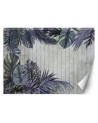 Wall mural - Purple monstera leaves vintage | FEEBY