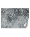 Bedroom wall mural - Silver vintage ornament | FEEBY