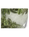 Wall mural - Tropical palm leaves on a board background | FEEBY