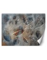 Modern wall mural - Grey autumn leaves | FEEBY