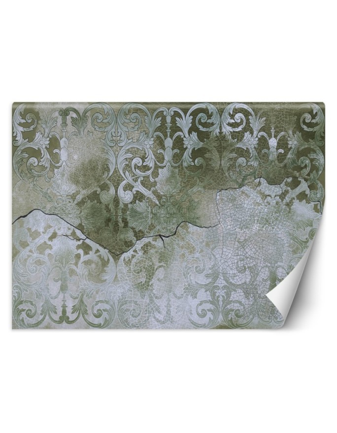 Wall mural - Green retro ornament | FEEBY