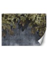 Modern wall mural - Leaves on concrete background | FEEBY