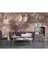 Wall mural - Brown vintage ornament | FEEBY