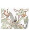 Children's wall mural - Tropical animals in the jungle | FEEBY