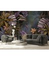 Living room wall mural - Exotic trees leaves | FEEBY