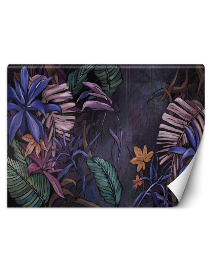 Wallpaper for living room - Palm tree leaves in the jungle | FEEBY