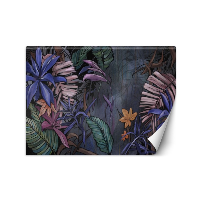 Bedroom wall mural - Monstera leaves in the jungle | FEEBY