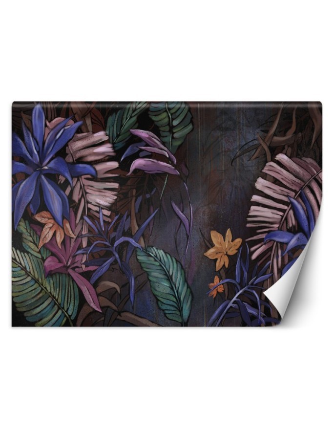 Bedroom wall mural - Exotic leaves | FEEBY