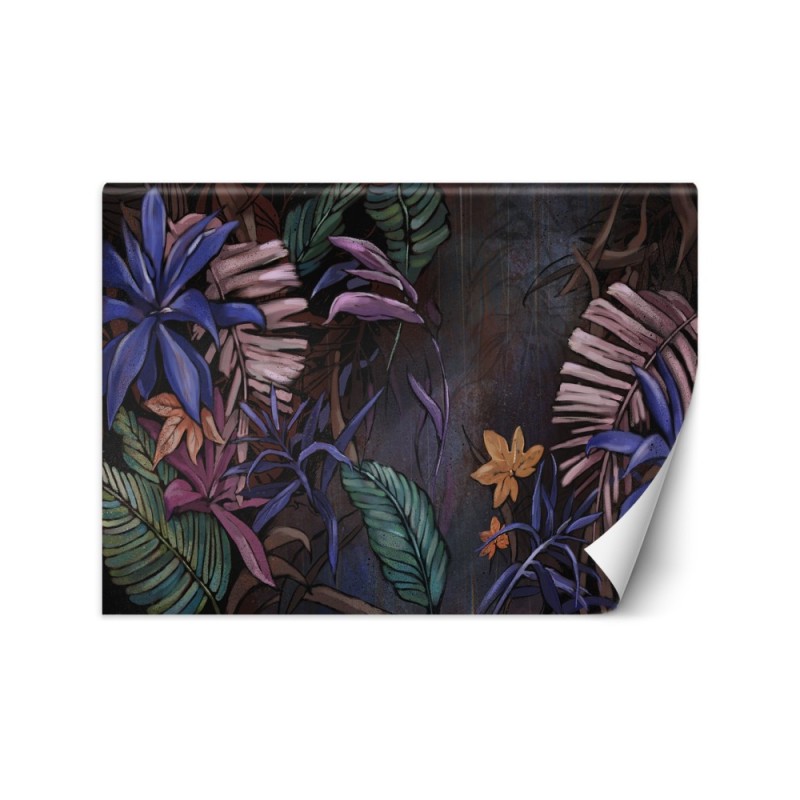 Bedroom wall mural - Exotic leaves | FEEBY