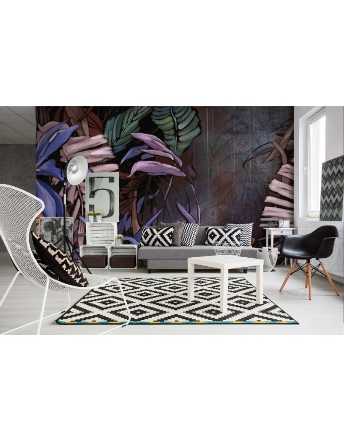 Bedroom wall mural - Exotic leaves | FEEBY