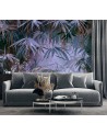 Living room wall mural - Jungle monstera leaves 3D | FEEBY