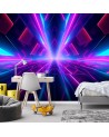 Wall mural - Neon tunnel 3D | FEEBY