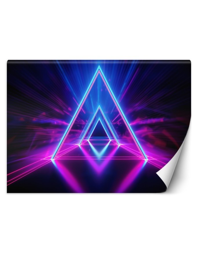 Wall mural - Neon tunnel abstract | FEEBY