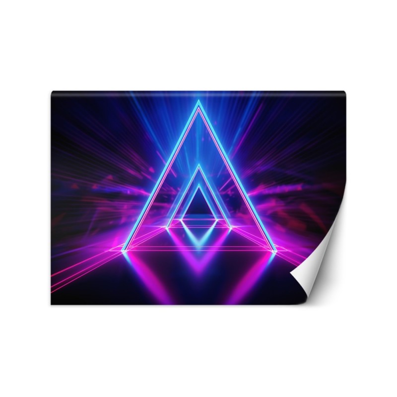 Wall mural - Neon tunnel abstract | FEEBY